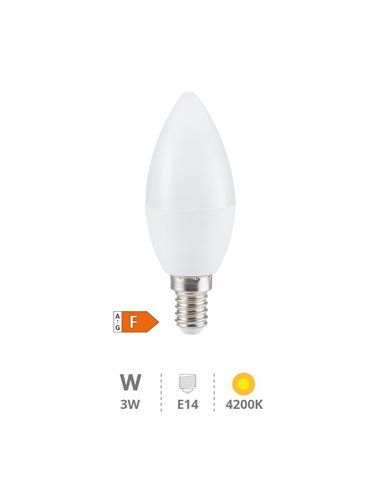 Lámpara LED vela 3W E14 4200K                                                                       