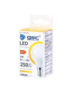 Ampoule LED filament sphérique 4w 400 lumen E14 3200k lumière chaude EDM  98611