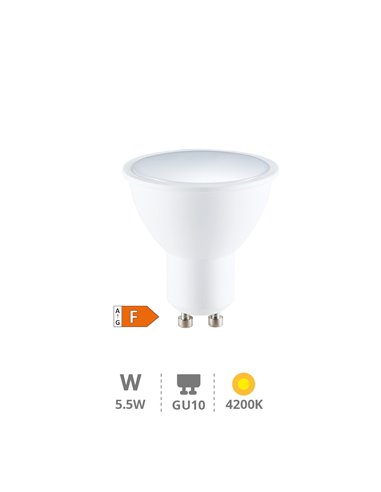 Lámpara LED dicroica 5,5W GU10 4200K                                                                