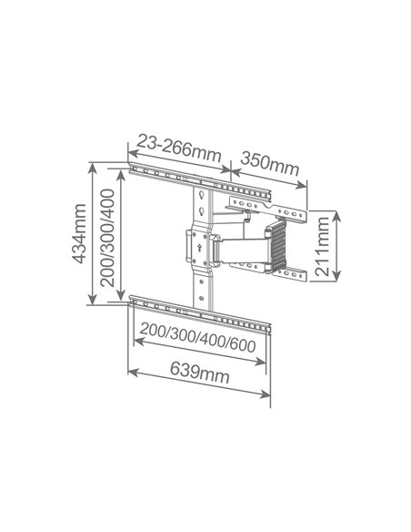 Soporte de TV con brazo Slim 37" - 90"