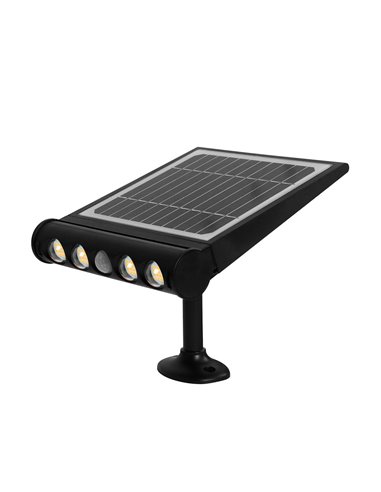 Aplique solar LED Tombua con sensor movimiento y crepuscular 8W 4000K Negro