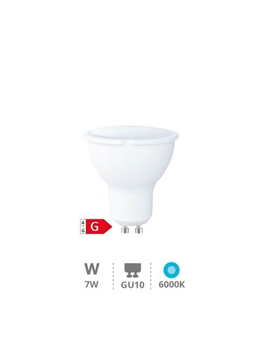 Lâmpada LED dicróica 6W GU10 6000K regulável