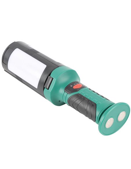 Linterna de trabajo LED recargable USB 2 hojas desplegables 600lm