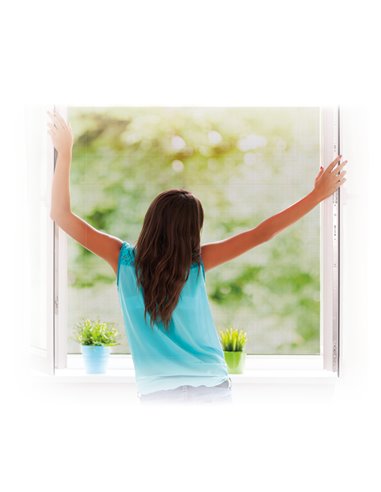 Mosquitera con velcro para ventanas 130x150cm                                                       