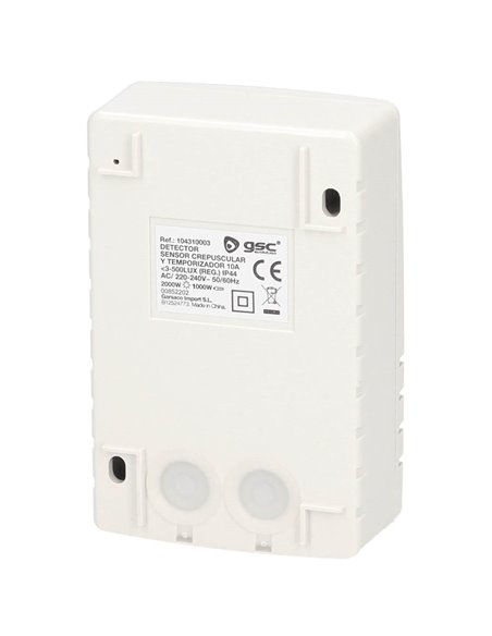 Detector superficie con sensor crepuscular y temporizador