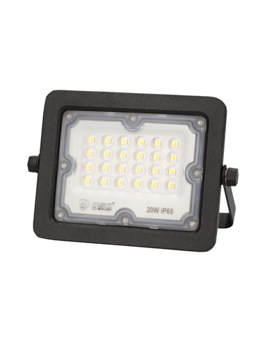 Proyector aluminio LED 20W 4000K IP65 Negro                                                         