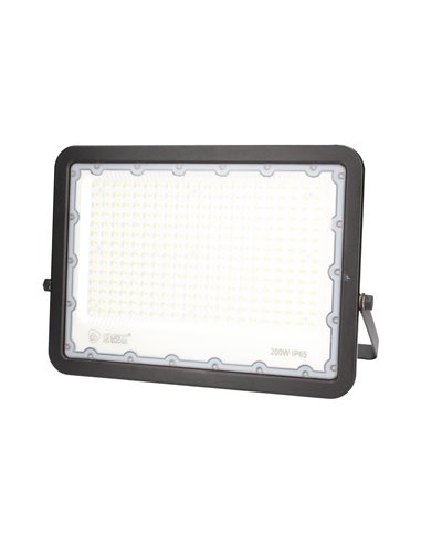 Proyector aluminio LED 200W 4000K IP65 Negro                                                        