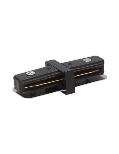 Conector recto para foco monofásico Negro