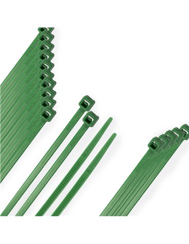 Brida Nylon 100%. Color Verde 4,6 x 390 mm. Bolsa 100 Unidades. AbraBridas Nylon 100% Verde 4,6x390 mm. (Bolsa 100 Unidades)