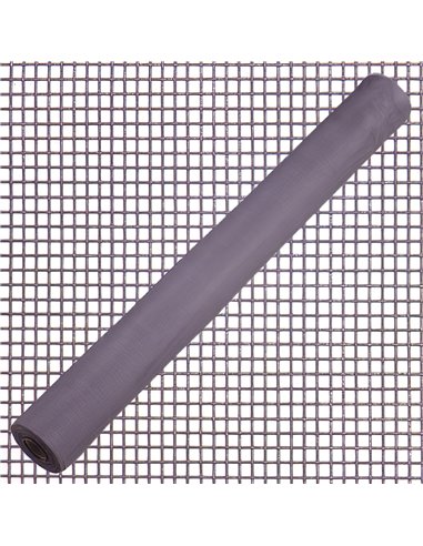 Tela Mosquitera Fibra Vidrio Gris 18x16/150 cm. Rollo 50 metros.