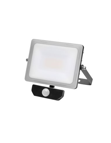 Foco Led Plano 10 Watt. Luz Blanca 4000º K  IP 65 800 Lumenes Con Sensor de Presencia