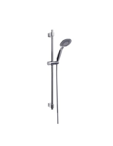 Set de barra de ducha young line de acero inoxidable 66cm, cromo 25450100 wenko