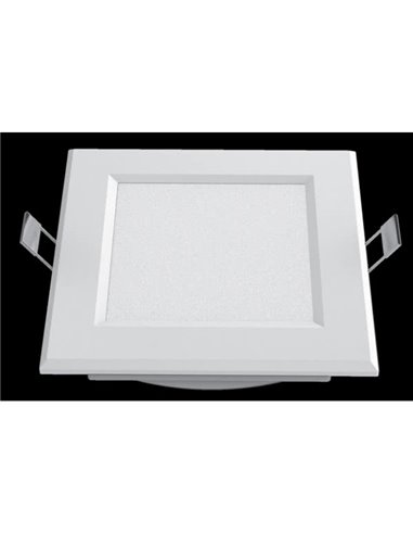 Intego Square Led Downlight 13w 630lm 3,5x15,5x15,5 Cm Branco 4000k Corte 12,5x12,5 Cm