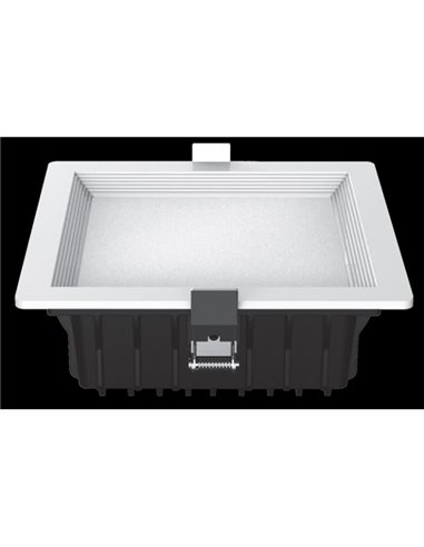 Downlight Led Intego Cuadrado 26w 1490lm 7x18x18 Cm Blanco 4000k Corte 15,5x15,5 Cm