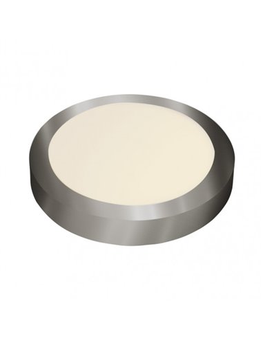 Downlight Superf.diabasa 24w 4000k Niquel Redondo 2040lm 3,5x30x30 Cm