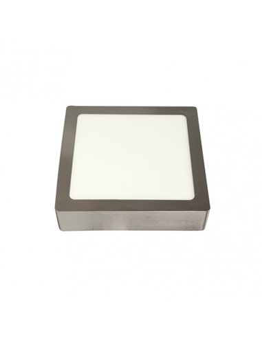 Downlight Superf.toba 18w 4000k Niquel Cuadrado 1530lm 3,5x22,5x22,5 Cm