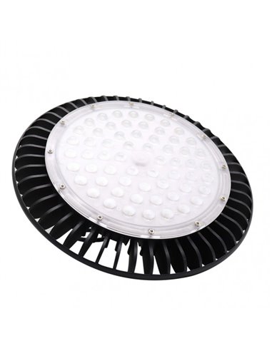 Campana Monzonita 100w 6500k Negro 11000lm Ip65 Led Smd 12,5x25x25 Cm