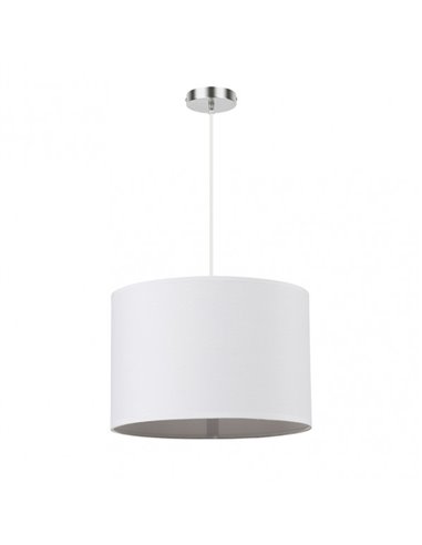 Colgante Chanza 1xe27 Cromo/blanco Regx30x30 Cm