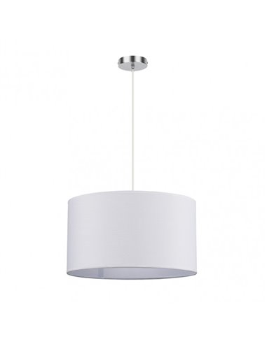 Colgante Chanza 2xe27 Cromo/blanco Regx40x40 Cm