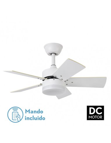 Ventilador de Teto Marta DC 36W Branco 5 Lâminas