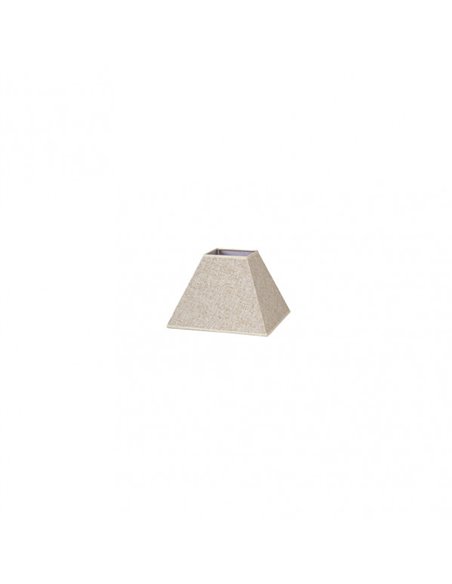 Pantalla Piramide Tenorio E27 Lino Beis 15dx8dx11h