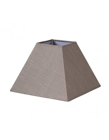 Pantalla Piramide Tenorio E27 Lino Gris 45dx20dx32h