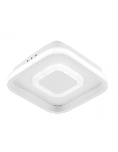 Plafon 24w 3000-4000-6000k Elma Blanco 5,5x21x21 Cm 2280 Lm C/memoria De Color De Luz