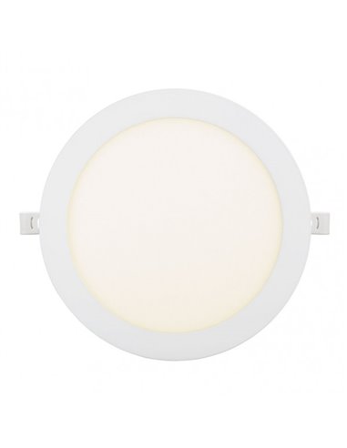 Downlight Obsidiana 24w 4000k Blanco Redondo 2040lm  2,5x30x30 Cm Corte 27,5 Cm