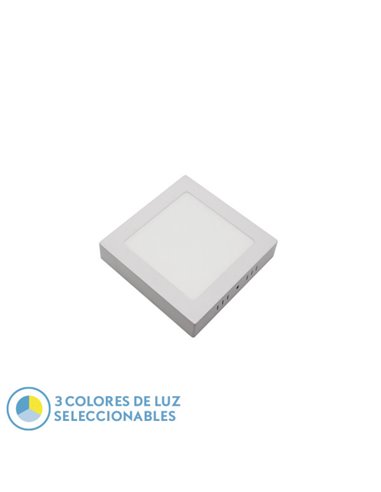 Downlight Superf.gabro 12w 3000k-4000k-6500k Blanco 1080lm 3,5x17x17 Cm