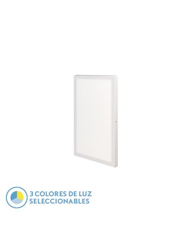 Panel Llano 36w 3000k-4000k-6500k 3,8x30x60 Cm Blanco 3600lm