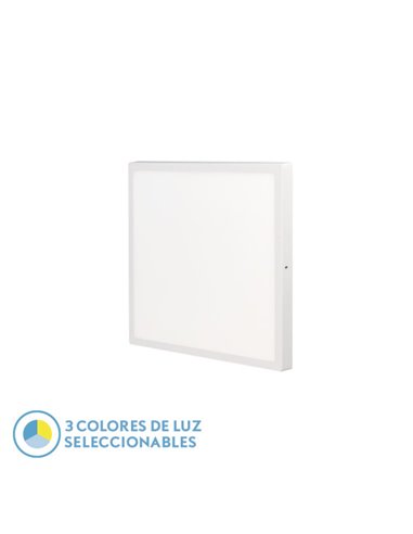 Panel Llano 48w 3000k-4000k-6500k 3,8x50x50 Blanco 4800lm