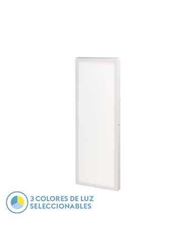 Panel Llano 72w 3000k-4000k-6500k 3,8x30x90 Cm Blanco 7200lm