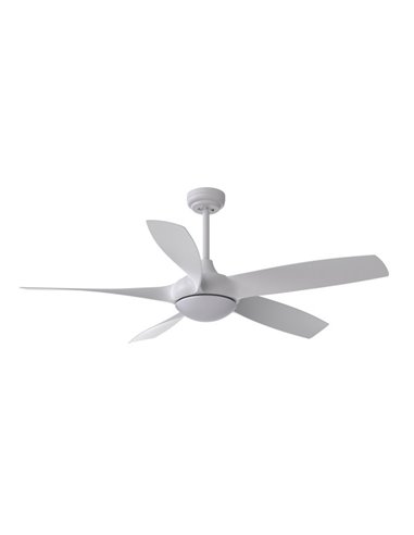 Ventilador Dc 24w Galleo Blanco 5 Aspas 137d 2400lm 6 velocidades 3000-4000-6500k C/remoto,memoria Y Temporizador