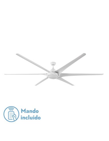 Ventilador 30w Dc Moncayo Blanco 6 Aspas 6 Velocidades 254d C/remoto Memoria 3Temperaturas 2850lm