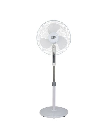 Ventilador De Pie Etesio Blanco 3 Velocides 40w Oscilante 3 Aspas blancas Regx43x40 Cm