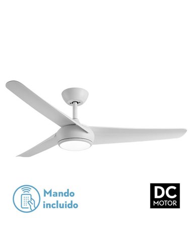 Ventilador Patras DC 24W Branco 3 Lâminas