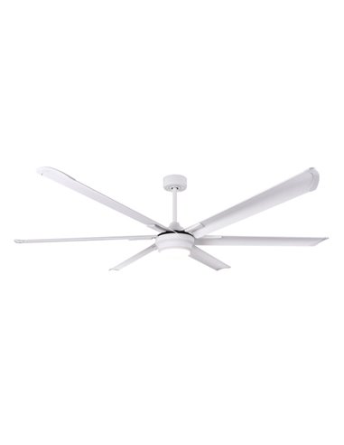 Ventilador Dc Marea 30w Blanco 6 Aspas Aluminio 198d 6vel. 3 Colores 3250lm Remoto,memoria,temporizador