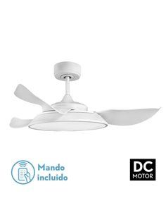 Ventilador techo con mando 40W motor DC 3 aspas madera GSC