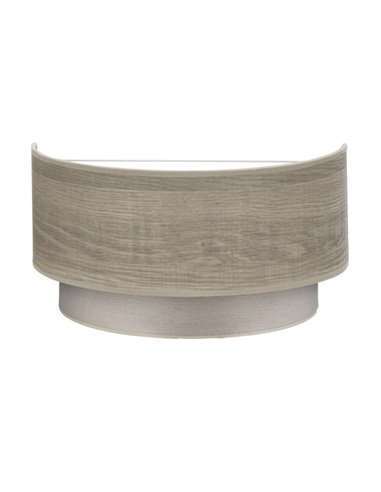 Aplique Tania 1xe27 Madera Gris 15x30x16 Cm