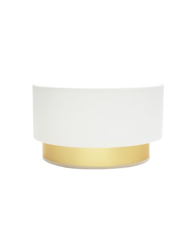 Aplique Anuska 1xe27 Branco/ouro 17x30x16 Cm