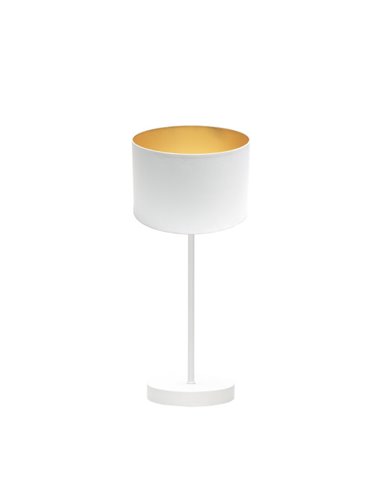 Anuska Candeeiro de mesa 1xe14 Branco/ouro branco 46x16x16 cm