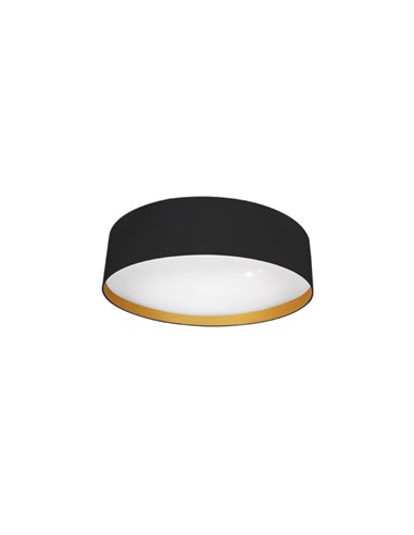 Plafon 72w Anuska Negro/oro 5616lm 3000-4000-6500k 12x50x50 Cm