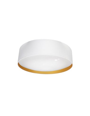 Plafon 96w Anuska Branco/dourado 7488lm 3000-4000-6500k 12x60x60 Cm