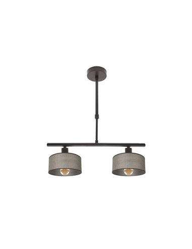 Lampara Gilda 2xe14 Marron Regx43x14 Cm