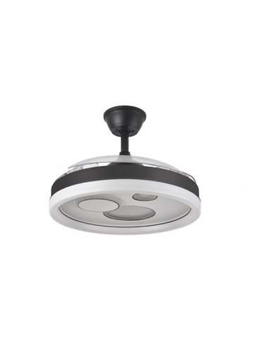 Lüfter Dc Turia 72w 6120lm Schwarz/Weiß 3 Asp.desp. 32/47x50/107d. 3 Farben mit Fernbedienung + Timer + Speicher