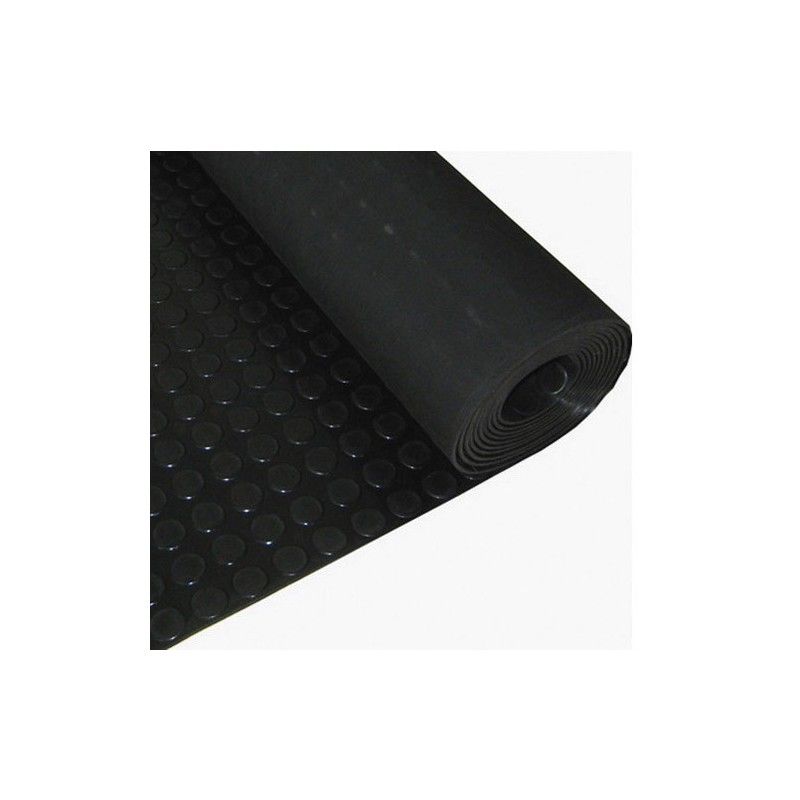 Pavimento Circulos 1,20x10 Metros 3 mm. de Grosor Color Negro