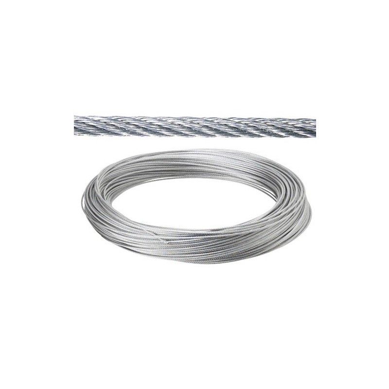 Cable Galvanizado    3 mm. (Rollo 25 Metros) No Elevacion