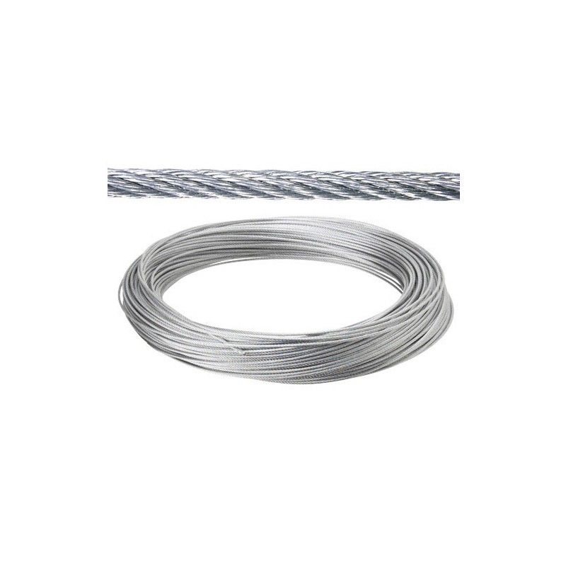 Cable Galvanizado    4 mm. (Rollo 25 Metros) No Elevacion