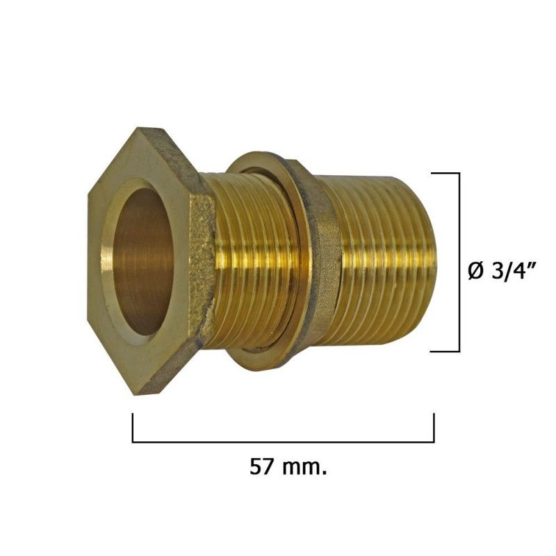 Saída de Tanque Racort com Rosca 3/4"