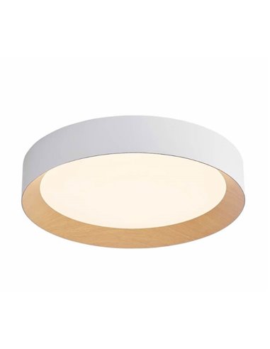 Plafón techo LED Peranka 42W 4000K Blanco + Efecto madera